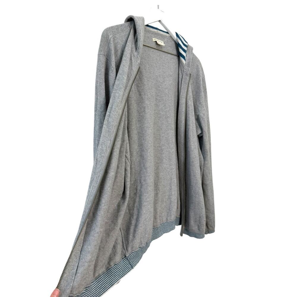 Carbon2Cobalt Gray Full Zip Hoodie 100% Cotton Sweatshirt Size Large - Picture 3 of 9